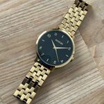 Nixon The Arrow Point It Watch Black Dial Gold-Tone Bracelet New Crystal Photo 5