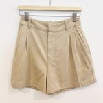Madewell NWT  The Harlow Linen Trouser‎ Shorts Tan Size 0 Photo 2