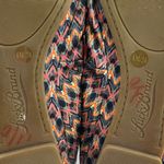 Lucky Brand Emmie Pink Orange Multi Zigzag Chevron Fabric Ballet Flats 6 Photo 7