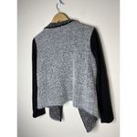 Roz & Ali  Womens M Cardigan Sweater Black White Knit Stretch Casual USA Made Photo 2