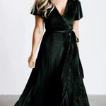 Baltic Born  Andi Ribbed Velvet Wrap Dress Photo 0