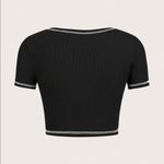 Crop Baby Tee Black Size XS Photo 3