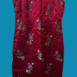 VTG HANDMADE‎ pink SILK Dress Modern Qipao Chinese Cheongsam Dress S Christmas Photo 0