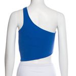 ALC Frank NWT A.L.C Colby One Shoulder Asymmetrical Blue Royal Crop Top Shirt Tank Top Photo 4