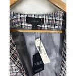 J.Crew  Tweed Fringe Blazer Jacket Size 10 Preppy Classic Photo 3