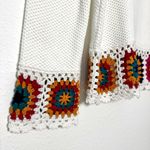 Joseph A . women indie crochet knit white multicolor sweater size S NWT $78 Photo 8