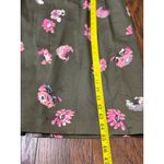 Boden Olive Floral Cap Sleeve Sheath Elegant Dress Size US 18 L Pink Green Midi Photo 6