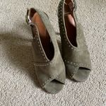 Givenchy Authentic  studded criss cross heels green suede grunge Photo 2