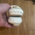 Diane Von Furstenberg  Cream Flats with Lace Crotchet Detailing Photo 7