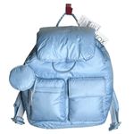 Wildfox NEW Parachute BACKPACK & COIN PURSE Blue Puffy Nylon HANDBAG Lightweight Photo 5