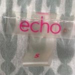 Echo beaded Green Grey Blouse/Swimsuit Cover Up S Photo 3