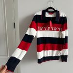 Carolina Herrera  White and Red Jumper Sweater Cotton Size Medium New Photo 1