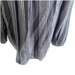 Rails  Elouise Segrada Stripe Button Down Blouse Black White Size Small NWT Photo 5