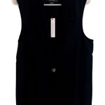 Sanctuary Relaxed Modern Vest Womens Size Large Black NWT Photo 0