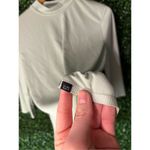 Nike  Seafoam Green Ribbed Quarter Sleeve Mockneck Top Sz Medium Photo 2