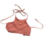 Xhilaration  Crochet Knit Swimsuit Bikini Top Tank Top Size Medium Photo 0
