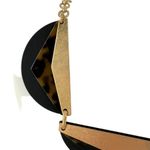 Madewell  Framecraft Gold Black Tortoise Geometric Statement Necklace Photo 4