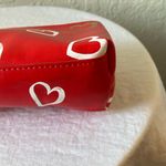 Kate Spade : Red Heart-Print Brushtone Pencil holder/Makeup holder- Gold Tone Photo 6