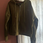 Set Active  x Justine Skye Oversized Full Zip Hoodie Sweatshirt Green Size M‎ Photo 0
