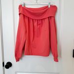 Anthropologie  Maeve Pink Off-The-Shoulder Pullover Photo 2