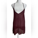 IRO Wine Red Long Sleeve Bell maxi dress Photo 2