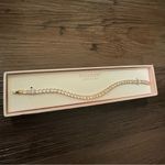 Target NEW 7.5” Peermont Jewelry Gold Tone Faux Diamond Clasp Tennis Bracelet Photo 2