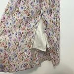 Lush Clothing NEW NWT LUSH Cream Ivory Pink Multi Floral Pleated Sleeveless Midi Dress Medium Photo 6