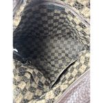 Groom Paris Womens Tote Bag Purse Brown Pebbled Leather Braided Straps Zip Top Photo 8