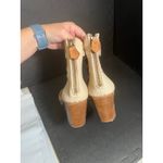 Vintage Foundry Co Michelle Bootie Sandal Women 10 Brown Leather Block Heel Boho Photo 6