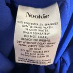 Nookie NWT REVOLVE  Tia Mini Dress Gold Chain Women's Cobalt Blue XS Photo 6