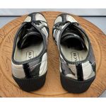 Coach Nia Wedge Sneakers Women’s 7.5 Silk Patch Logo Brown Pink Photo 4