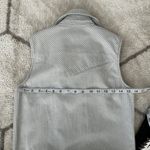 Lone Star Blue & White Striped Sleeveless Western Front Tie Button Down Top Sz M Size M Photo 4