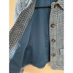 Talbots  Blue Tweed Wool Blend Women's Petite Blazer Suit Jacket Photo 2