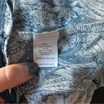 Anthropologie Fig and Flower Blue Paisley Boho Lace Back Top 2X‎ Blouse Peasant Size XXL Photo 5