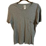 PINK - Victoria's Secret Victoria’s Secret PINK Gray Oversized Tee w/ Sequin Dog Photo 0