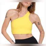 Spiritual Gangster Cruz One Shoulder Sunflower Sports Bra Tank Photo 0