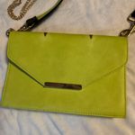 INC 7829 Womens Yvonn Green Faux Leather Flap Crossbody Handbag Purse Photo 6