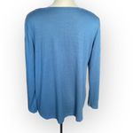 Natori  Relaxed Fit Teal long Sleeve Top Photo 1