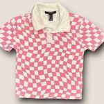 Forever 21 β
Cute Pink Checkered Print 1/4 Collar Button Up Top by β
Photo 0