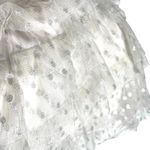 Anthropologie MAEVE Women’s Polka Dot Tulle Tiered Ruffle Tie Top Photo 4