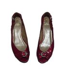 Stuart Weitzman  Women's Chitchat Peep Toe Flats Red Size 6M Casual Shoes Photo 0