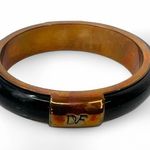 Diane Von Furstenberg Vintage DVF Lucite Bangle by  Solid Brass Lucite Bracelet Photo 0