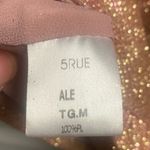 NWT 5RUE Italian Designer Sparkle/ Shimmer Mini Dress Size Medium Gold Photo 3