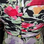 Talbots ‎ Floral 100% Silk Fit and Flare Lined Dress 8P Petite Back Zip Ruched Photo 9