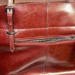 Covelin • 3 Piece Set • Authentic Leather Purse Tote Pouch • Large & Beautiful Red Photo 8