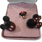 Disney  Mickey and Minnie, mouse necklace and earrings set Photo 0