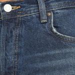 Free People ✨SALE  Maggie Dark Wash Mid-Rise Straight Leg Raw Hem Jeans 26 NWT Photo 4