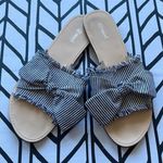 Seed Heritage striped sandals with bow accents Blue Size 10 Photo 0