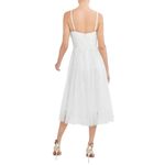 AQUA White Formal Tulle Midi Dress NWT size 0 Photo 1