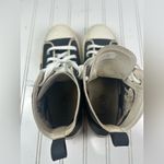 Christian Dior Vintage High Top Sneakers Black Canvas Embroidered Logo Sz 8.5 Photo 6